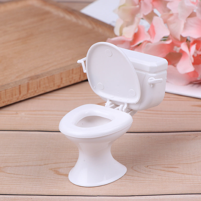 Dollhouse furniture dolls toilet for doll house bathroom