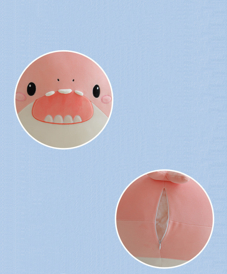 Almofada de Pelúcia Tubarão Kawaii – Decoração Geek e Aconchegante